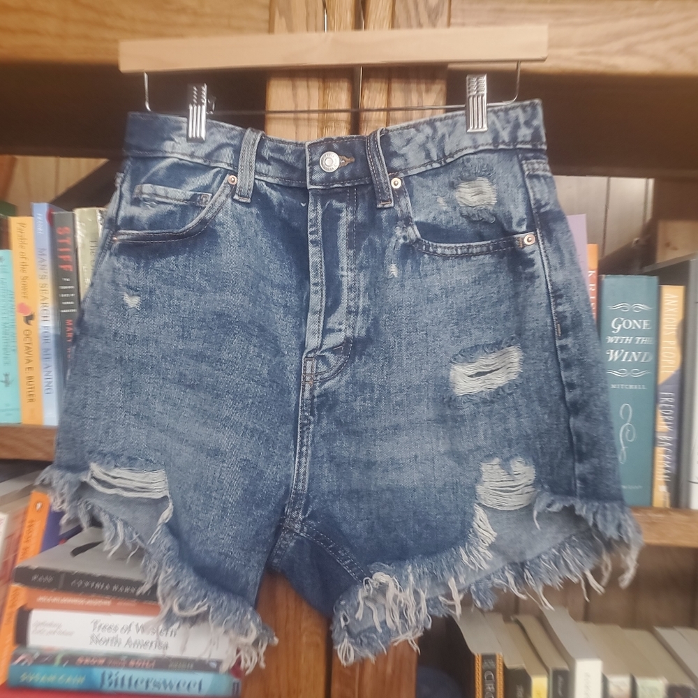 NWT High rise denim cutoffs
